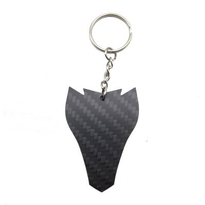 China Cheap Souvenir Personalized Car Made Of Carbon Fiber Key Fob For Promotional Item for sale