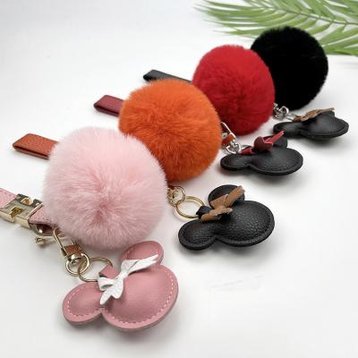 China Hot Selling Fashion Keychains Leather Key Ring For Woman Purse Bag Car Key Chain Pendant Designer Luxury Keychain for sale