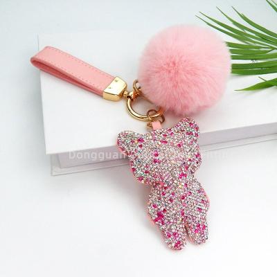 China New Style Keychains Fashion Animal Keychain Luxury Pendant Keychains Cute Leather Accessories Custom Cute Keychains for sale