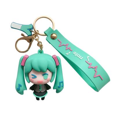 China New Style Keychains Fashion Luxury Designer Cartoon Keychains Rubber Car Bag Key Rings Promotion Gifts Pendant Key Chain for sale