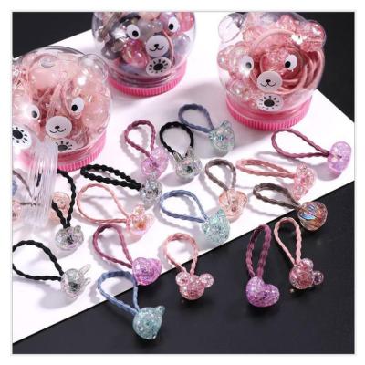 China A European and American Cute Shine Princess Hair Accessories Cute Shine Cartoon Rope Babies Hair Elastic Band for sale