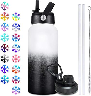 China Sustainable Double Wall Stainless Steel Water Bottle With Logo for sale