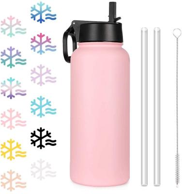 China Sustainable High Quality Double Wall Sport 18/8 Stainless Steel Wide Mouth Water Bottle for sale