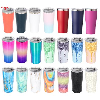 China High Quality Viable 20oz 30oz Stainless Steel Double Wall Insulated Tumbler Mugs Bulk for sale