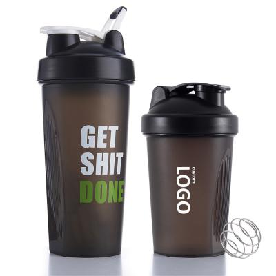 China Viable IN STOCK Custom Logo 400ml 600ml Workout Gym Protein Shaker Bottle for sale