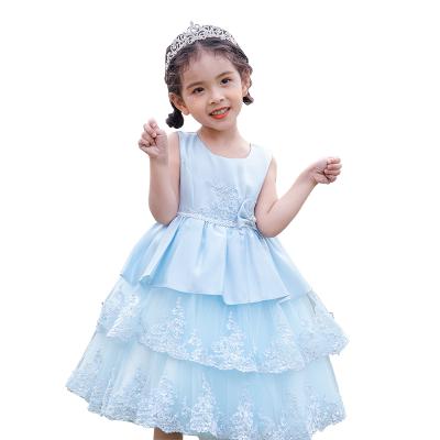 China 2021 Summer New Arrival Children's Clothing Kids Birthday Dress Sleeveless Princess Baby Bridesmaid Dress for sale