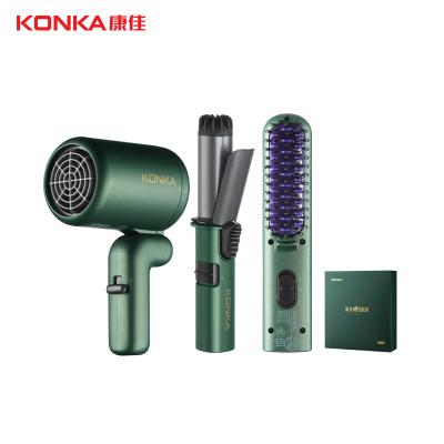 China KONKA-Multifunctional electric hair straightener, comb for straight hair, fast heat up in 60 seconds KG-T05 for sale