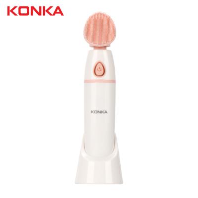 China Moisturizer KONKA Face Brush ABS Electric Silicone Detergent Instrument Small MINN USB Electric Cleansing Facial Cleansing Brush for sale