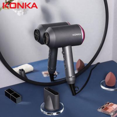 China Ionic &Cold Professional Hot &Cold Professional Hot Wind Hair Dryer Salon Hair Dryer Strong Wind Hair Dryer KONKA Hammer Negative Ion Fan for sale