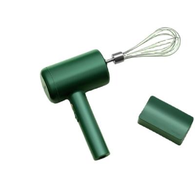 China Green Electric Mini Hand Portable Rechargeable Egg Frother Factory Supply Milk Frother Blender for sale