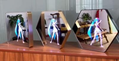 Chine Kiosque olographe d'hologramme d'affichage du miroir 3D pour annoncer la lumière de LED à vendre