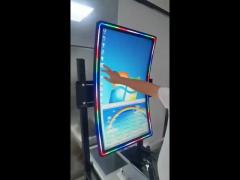 PCAP Touch Curved 43 Inch LCD Screen With LED Lights