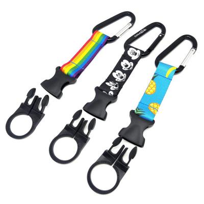 China eco-friendly lanyard jdm webbing short plain short plain fabric lanyards with loose clip for sale