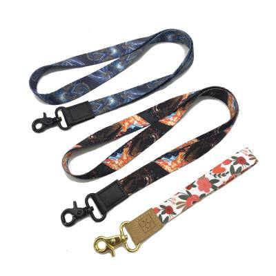 China Cheap for medal/phone printing/glass card holder/custom logo polyester printing silk lanyard for sale