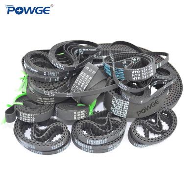 China POWGE Hotels L/h /XH T2.5/T5/T10/T20/AT3/AT5/AT10 Teeth MXL/XXL/XL/Trapezium Synchronous Belt Rubber PU Customized Pulley belt customer for sale