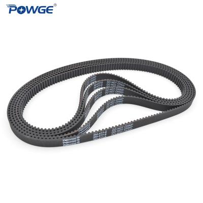 China Hotels POWGE HTD 3M Synchronous Timing Belt Pitch Length 468/471/474/477/480/483/486/489/492/495/498/501mm Rubber Locked Buckle for sale