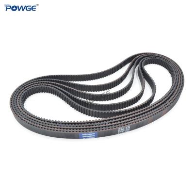 China Hotels POWGE HTD 3M Synchronous Timing Belt Pitch Length 540/543/546/549/552/555/558/561/564/567/570/573mm Width 9mm Rubber Locked Buckle for sale