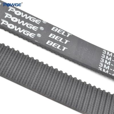 China Hotels POWGE HTD 3M Synchronous Timing Belt Pitch Length 741/750/753/756/759/762/765/768/774/783/789/792mm Rubber Locked Buckle for sale