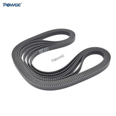 China Hotels POWGE 2MGT 2M Timing Belt 2GT Pitch Length 500/516/520/524/528/532/540/544/550/570/586/600mm Width 6mm Locked Loop for sale