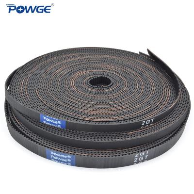 China Hotels POWGE 2MGT 2M Small Belt 2GT Width 3/6/9/10/15mm Open Synchronous Rubber Backlash GT2 2GT-3/2GT-6/2GT-9/2GT-15 3D Printer for sale