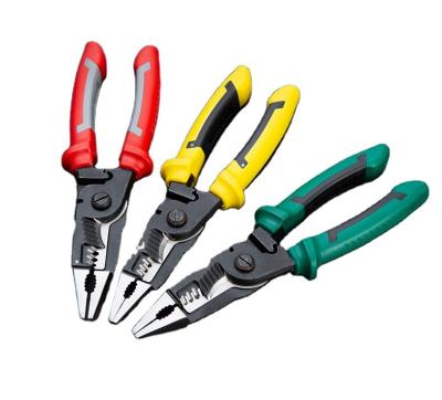 China WIRE Wire Drawing Stripping Stripping Shear and Pressing Six-in-one multi-function electrician pliers for electrical work. for sale