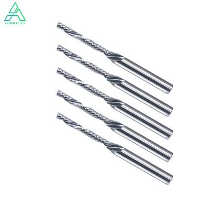 China Woodworking MDF PVC Acrylic Wood Cutting Milling CNC Router Tungsten Cobalt Alloy One Flute Spiral Bit Imported Screw Left Countersinking Cutter for sale