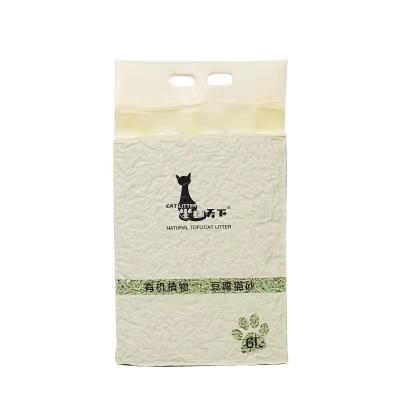 China Pet Products Sustainable Tofu Cat Litter Bentonite Cat Litter Tofu Clumping Cat Litter Sand 6L for sale