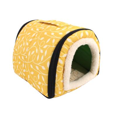 China Sustainable Hot Cute Shaped Pet Nest Folding Bed House Cat Dog House for sale