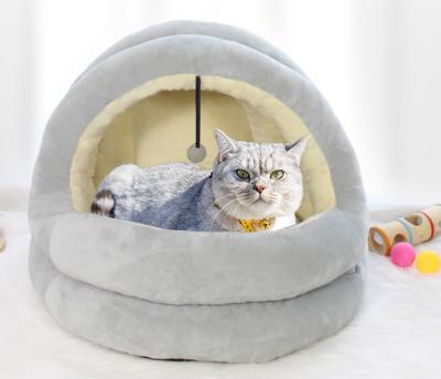 China Breathable And Comfortable Winter Cat House Sustainable Warm Pet Bed for sale