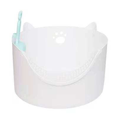 China Large Sized Sustainable Cat Litter Box Easy To Scoop Cat Toilet With Large Mouth Cat Litter Scoop for sale