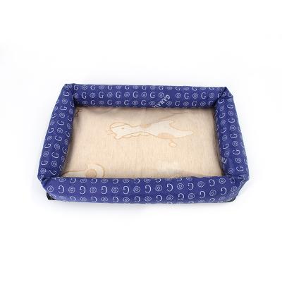 China Small Viable Summer Cool Dog Kennel Bed Cat Kennel Mat Pet Supplies Fiber Material for sale