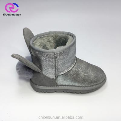 China 2018 Fashion Trend Most Popular Wholesale Custom Outside Warm Microfiber Faux Fur Girls Snow Boots for sale