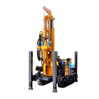 China Construction worksÂ   300m Meters Steel Crawler Mounted Hydraulic Water Well Drilling Rig for sale