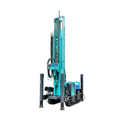 China Construction worksÂ   300m Meters Steel Crawler Mounted Hydraulic Water Well Drilling Rig for sale