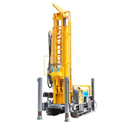 China Construction worksÂ   800m Deep Well Drill Rig Crawler Mounted Water Well Rotary Drilling Rig for sale