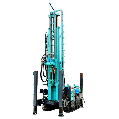 China Construction worksÂ   380m Depth Crawler Meters Mounted Hydraulic Mine DTH Water Well Drilling Rig for sale