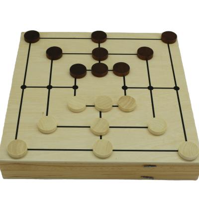 China Wooden Hockey Board Game 2 in 1 Wooden Slingshot Slingshot Ice Hockey Board Game Winner Board Toy for sale