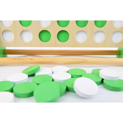 China Hot Selling Wooden Connect Four In A Row Game For Kids Play With Adults for sale