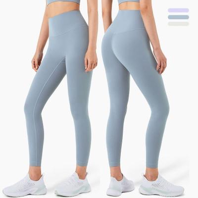 China Comfortable High Quality Breathable Compression Workout Leggings Workout Pants With Pockets Stretch Premium Yoga Gaiters for sale