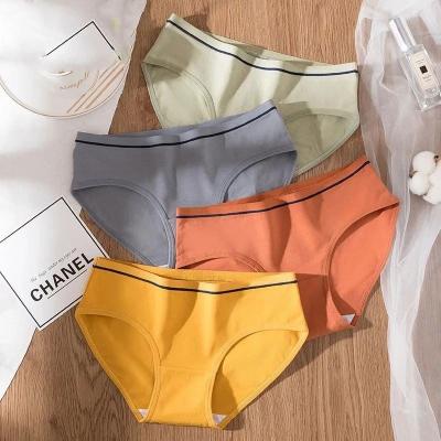 China Jersan Anti-Static Popular Cheap Women's Underwear Student Middle Waist Triangular Underwear Beautiful Large for sale