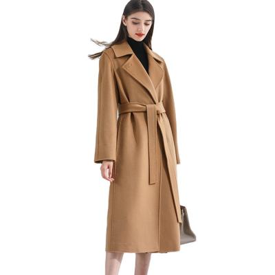 China Wholesale Cashmere Breathable Luxury High Quality Warm Wool Coat Jacket Winter Ladies Long Jersan Coat Women for sale