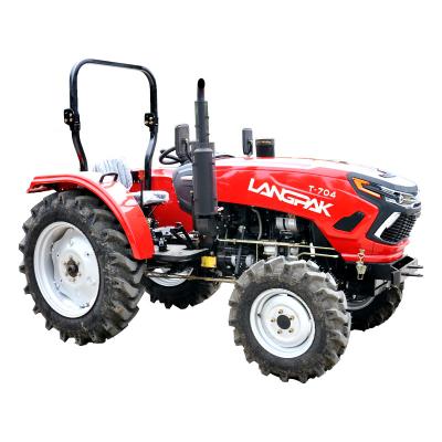 China Ariculture Farm 70hp Universal Red Four Wheel Electric Tractor With Hydraulic Steering For Farm Implements for sale