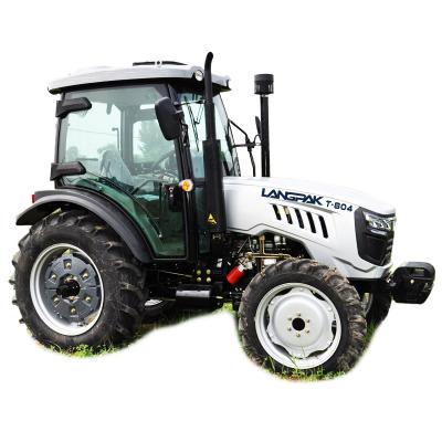 China Ariculture China Farm Garden Agriculture 80hp Diesel Electric Four Wheel Tractor With Cabin for sale