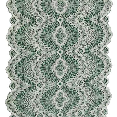 China Wholesale 22CM White Colorful Elastic Lace Mesh Fabrics Stretch Lace Fabric For Clothing for sale