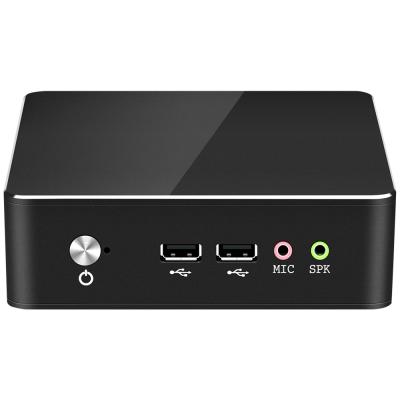 China For Student Mini Desktop PC Ce-leron Small Core 3205U Win10 DDR3L RAM Portable Fanless Home and Home Theater Computer for sale