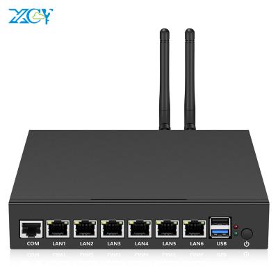 China XCY X33 Firewall Appliances J1900 Mini Gigabit Quad-Cores 6*In-tel 211AT Gigabit Ethernet Fanless PC Linux Pfsense J1900 for sale