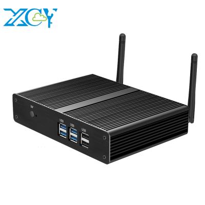 China Fanless+Aluminum Alloy Metal Case XCY Mini Computer i3 7100U 4K HTPC 300M WiFi Nettop Compact Mini Desktops PC Win 10 for sale