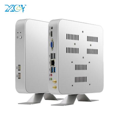 China Personal Core i5 7200U Computadoras de escritorio Bilgisayar HTPC NUC Educational/Business/Home/Office Inte Desktop Computer Slim Silver Mini PC for sale