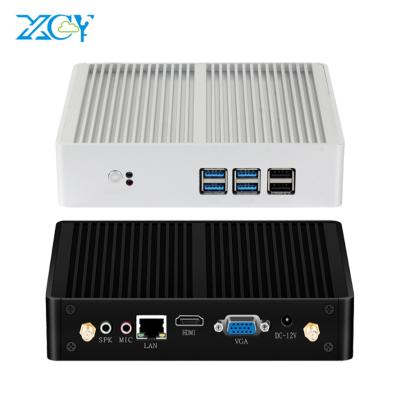 China For Home and Student Inte Core i3 4010Y i5 4210Y Mini PC HTPC WiFi VGA USB Display Dual Micro Fanless Barebone Desktop Personal Computer System for sale