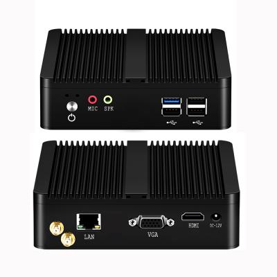 China For Business Server Intel Ce-leron J1900 Computadora Linux Win10 Micro Fanless Barebone System Unit Nuc Mini Pc Home Desktop Computer for sale